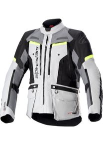 Alpinestars Bogotá Pro, textile jacket Drystar , color: Light Grey/Dark Grey/Neon-Yellow/Black , size: M