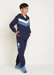 Sportovn&iacute; souprava z čist&eacute; organick&eacute; bavlny (2d&iacute;ln&aacute; souprava) | Modr&aacute; | Vel. 128/134 | 100% bavlna| bonprix