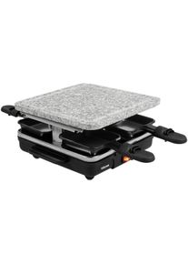 Tristar RA-2745 Raclette Steingrill Grillplatte Antihaftbeschichtung 600 Watt schwarz grau