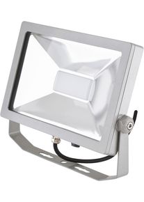 EVN Lichttechnik EVN LED Fluter, IP65, 50W, 3000K, 3900lm, 1,5m Zuleitung mit Schutzkontaktstecker, silber (LFA5002S)