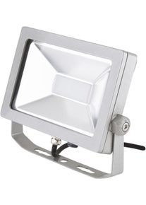 EVN Lichttechnik EVN LED Fluter, IP65, 30W, 5700K, 2760lm, 220-240V, 1,5m Zuleitung mit Schutzkontaktstecker, silber (LFA3001S)