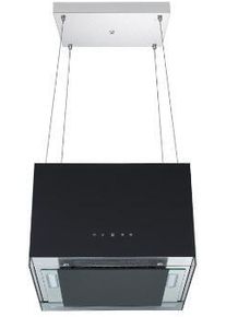 respekta Centa CH 11051IS Design-Inselhaube, 50 cm breit, 531,8 m³/h, mit Fernbedienung, Umluftbetrieb, 3 Leistungsstufen, LED-Beleuchtung, schwarz