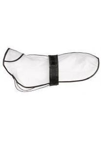 Trixie Regenmantel Tarbes | transparent & schwarze Paspeln | 48-74cm | 50cm