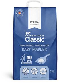Porta Cat Care Babypuderduft Katzenstreu, Papierbeutel, 7kg