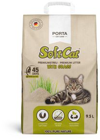 Porta Cat Care Softcat Katzenstreu, Pflanzenfasern, 9,5L