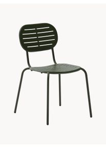 Kave Home Sada zahradních židlí Brai, 2 díly Zelená Kov Š 60 cm, H 53 cm