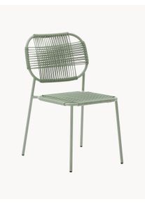 Kave Home Sada zahradních židlí Talaier, 2 díly Zelená Kov Š 58 cm, H 51 cm