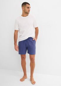 Krátké pyžamo z mušelínu | Modrá | Vel. 48/50 (M) | 100% bavlna,mušelín| bonprix
