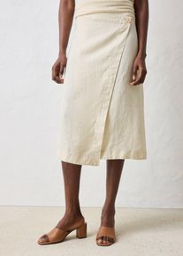 Zavinovac&iacute; sukně z čist&eacute;ho lnu | B&eacute;žov&aacute; | Vel. 42 | len| bonprix
