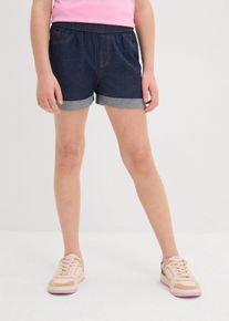 Džínové šortky Mid Waist | Modrá | Vel. 134 | bonprix