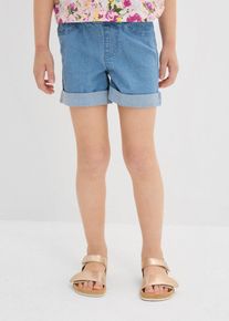 Džínové šortky Mid Waist | Modrá | Vel. 110 | bonprix