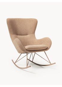 Houpací křeslo s kovovými nohami Wing Hnědá Š 77 cm, H 107 cm | Westwing Collection