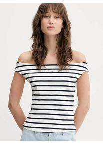 Tommy Jeans dámský pruhovaný top - M (0FC)