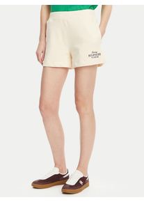 Tommy Hilfiger dámské krémové teplákové šortky - M (AEF)