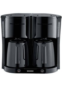 Severin KA 9315 Kaffeemaschine Filterkaffeemaschine Isolierkanne Tassen 16 schwarz