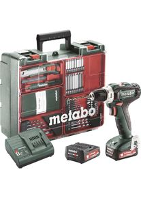 Metabo PowerMaxx BS 12 Akku-Bohrschrauber Akkuschrauber 12V 2Ah Li-Ion grün schwarz