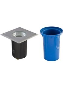 EVN Lichttechnik EVN Bodeneinbau, quad., schwenkbar, IP67, GU10, max. 35W, 230V, EDS / Alu (678435)