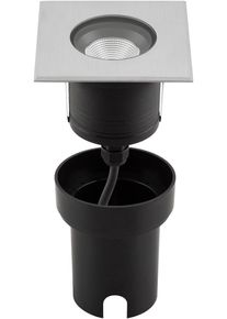 EVN Lichttechnik EVN LED Bodeneinbau, quadratisch, IP67, 220-240V/AC, 9W, 3000K, 1039lm, EDS / alu (PCS67140902)