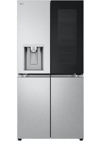 LG GMG861MBAE Stand Side-by-Side Kombination Slim Multidoor, 83, 5 cm breit, 508 L, Total NoFrost, Eis-, Crushed Ice- und Wasserspender, InstaView, Wa