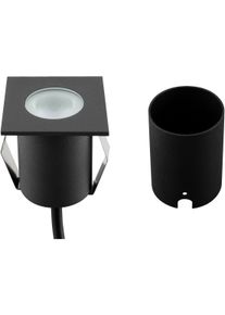 EVN Lichttechnik EVN LED Bodeneinbau, quadratisch, IP65, 220-240V/AC, 2W, 3000K, 82lm, anthrazit (654120A)