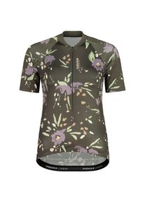 maloja Women's VilsaM. AOP 1/2 Cycling jersey Women (XL, brown)