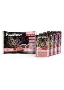 Pawsome junior hověz&iacute; & krůt&iacute; mixpack 4x85 g