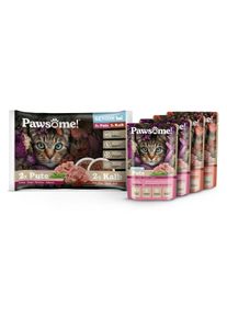 Pawsome senior krůta & telec&iacute; mixpack 4x85 g