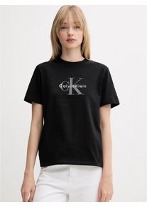 Calvin Klein dámské černé tričko - L (UB1)