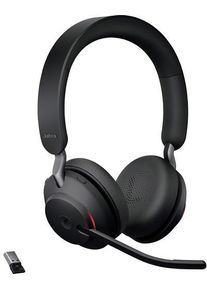 Jabra Evolve2 65 MS Over Ear Headset Telefonkopfhörer Bluetooth USB-C Lautstärkeregelung schnurlos schwarz