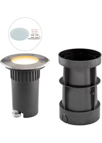 EVN Lichttechnik EVN LED Bodeneinbau, rund, schwenkbar, EDS / Alu, inkl. LM, IP67, 230V, 4,6W, 2700K, 355lm, Edelstahl (679236527)