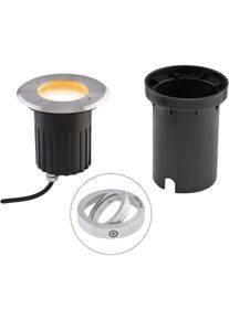 EVN Lichttechnik EVN LED Bodeneinbau, rund, schwenkbar, EDS / Alu, inkl. LM, IP67, 230V, 4,6W, 2700K, 355lm, Edelstahl (678710527)