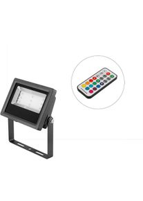 EVN Lichttechnik EVN LED Fluter, IP65, 10W, RGB, 100-240V, schwarz (LFA1099N)