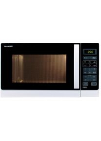 Sharp R742WW, Mikrowelle 25 l (900 W), Grill (1000 W), weiß