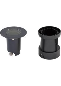 EVN Lichttechnik EVN TALPA Bodeneinbau, rund, schwenkbar, Edelstahl/Alu, IP67, GU10, max. 35W, 230V, anthrazit (679235A)