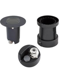 EVN Lichttechnik EVN TALPA Bodeneinbau, rund, schwenkbar, Edelstahl/Alu, IP67, GU10, max. 35W, 230V, mit selbstentlüftendem Ventil, anthrazit (679235EVA)