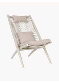 Bizzotto Zahradní křeslo Aloha Béžová Umělé vlakno, Kov Š 66 cm, H 84 cm