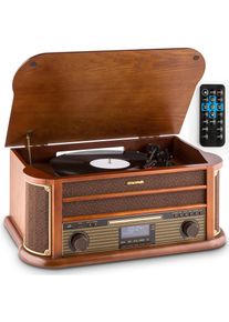 Auna Belle Epoque 1908 DAB, retro stereo syst&eacute;m, gramofon, DAB +