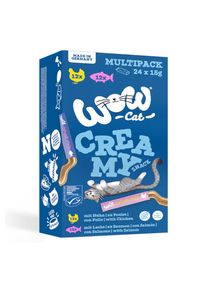 24x15g WOW Cat Creamy Snack Mix (2 druhy) - pochoutky pro kočky