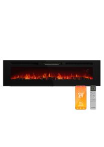 Klarstein Inteligentní elektrický krb Galeras, 2 nastavení teploty, 16 - 30°| Iluze plamene LED, Možnost připojení k IOT