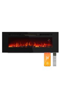 Klarstein Inteligentní elektrický krb Galeras, 2 nastavení teploty, 16 - 30°| Iluze plamene LED, Možnost připojení k IOT