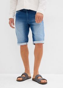 Bermudy z džínové teplákoviny Relaxed Fit | Modrá | Vel. 38 | bonprix