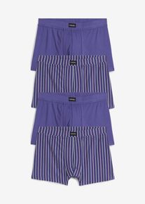 Přil&eacute;hav&eacute; boxerky s bavlnou (4 ks v balen&iacute;) | Modr&aacute; | Vel. 10 (4XL) | bonprix