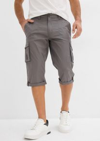 Dlouhé bermudy s cargo kapsami Regular Fit | Šedá | Vel. 60 | bonprix