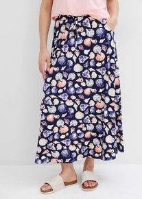 Maxi sukně z měkké viskózové směsi | Modrá | Vel. 44/46 (L) | viskóza| bonprix