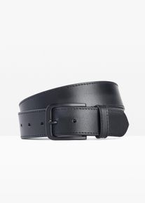 Kožený pásek | Černá | Vel. 120 | hladká kůže| bonprix