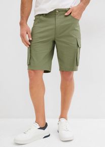 Strečové cargo bermudy (2 ks v balení) Regular Fit | Zelená | Vel. 60 | bonprix