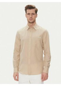 Calvin Klein pánská béžová košile - S (PF0)