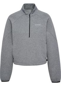 Hummel Ženy Sportovn&iacute; mikina 'Tech Fleece' &scaron;ed&yacute; mel&iacute;r XS