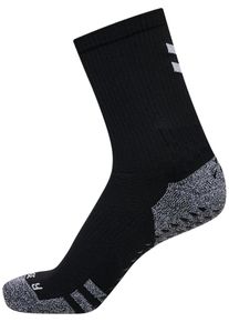 Hummel Ženy Sportovn&iacute; ponožky 'Pro' &scaron;ed&yacute; mel&iacute;r / čern&aacute; 35/38
