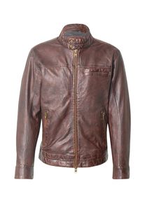 Freaky Nation Muži Přechodná bunda 'Gian' tmavě hnědá M
